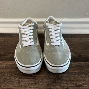 Old Skool Vans in Sage Green